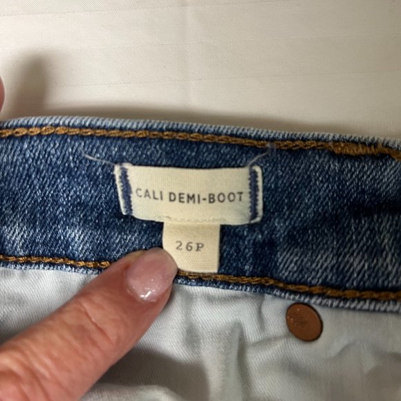 Madewell Cali Demi-Boot Jeans Eco Edition Size 26P - Picture 6 of 12